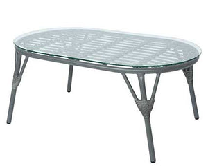 Set Evora  mimbre sofá + 2 sillones + mesa baja
