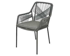 Silla seville apilable PP cuerda gris