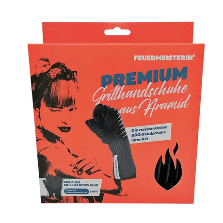 Guantes Feuermeister "Pretty As Hell", color negro