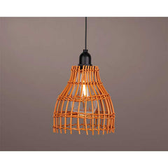 Lámpara LED colgante para jardín, estilo natural, luz cálida