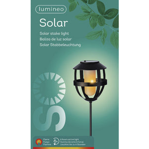 Torcha solar efecto llama, alto 80 cm