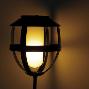 Torcha solar efecto llama, alto 80 cm