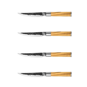 Cuchillos para bistec Forged Olive - juego de 4