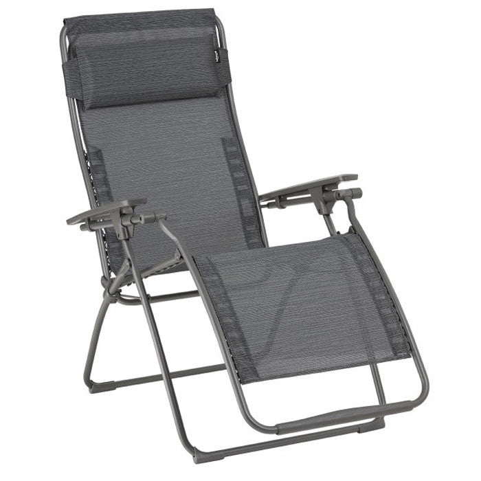 Poltrona de relax Lafuma Futura, cinza obsidiana