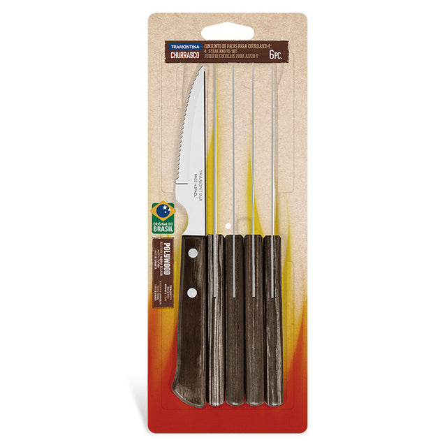 Juego de cuchillos para asado 6 piezas