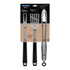 Juego 3 utensilios 3 piezas Churrasco