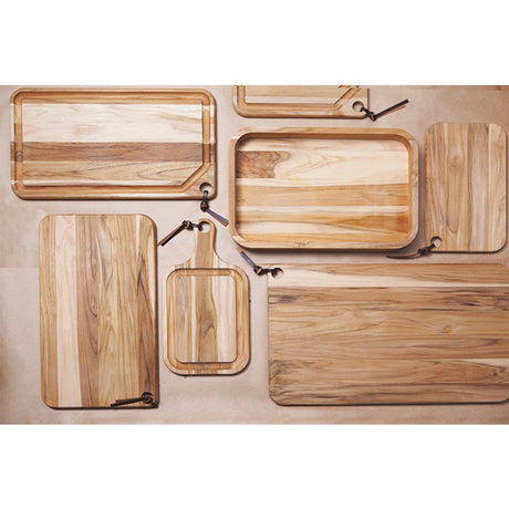 Tabla asado 40X24X1,8 Teca lijado