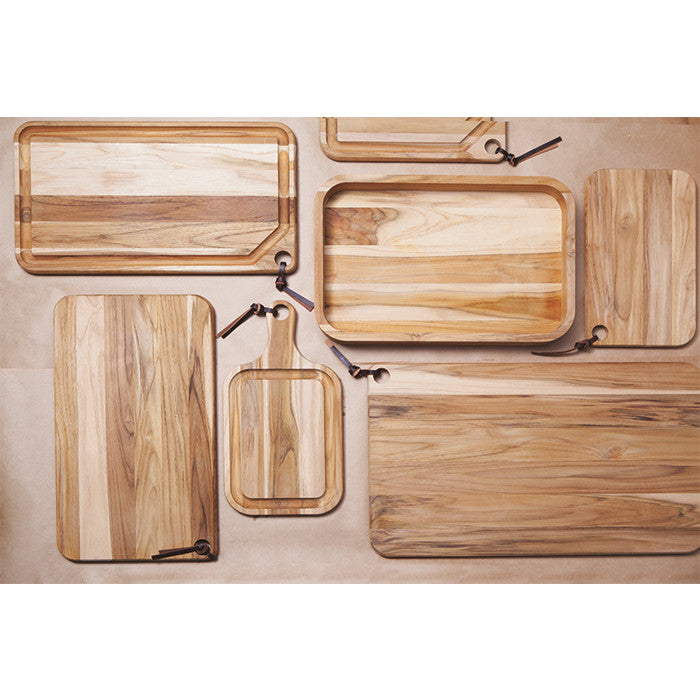 Tabla asado 40X24X1,8 Teca lijado