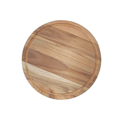 Roasting plate Ø26X1.5 Teak sanded