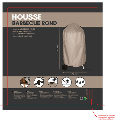 Funda para barbacoa  M 70x80 cm