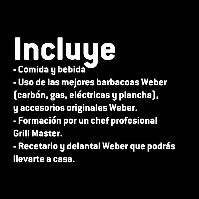 Curso Weber Grill Academy MAESTROS DEL MAR N.2 - DOMINGO 31 DE AGOSTO