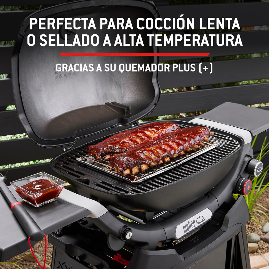 Churrasqueira a gás Weber Q 3200N+ com carrinho premium