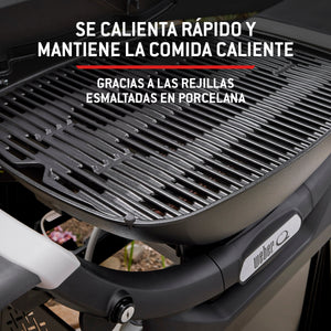 Churrasqueira a gás Weber Q 3200N+ com carrinho premium