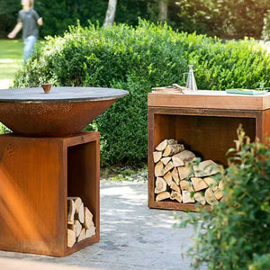 Barbacoa OFYR Classic Storage Corten Ø100