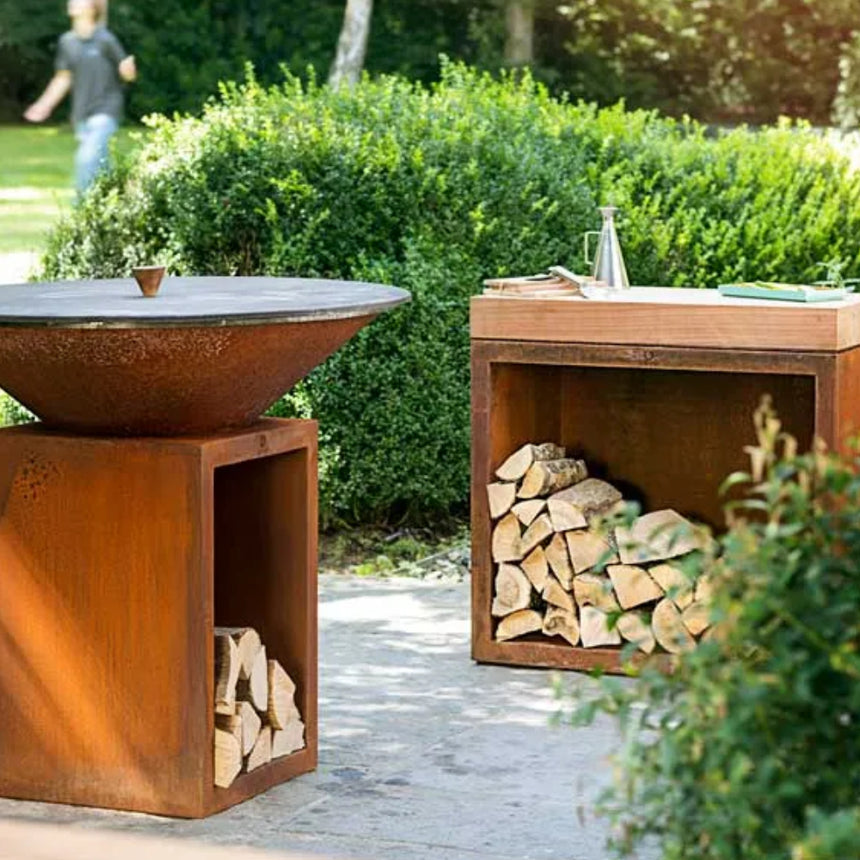 Barbacoa OFYR Classic Storage Corten Ø100