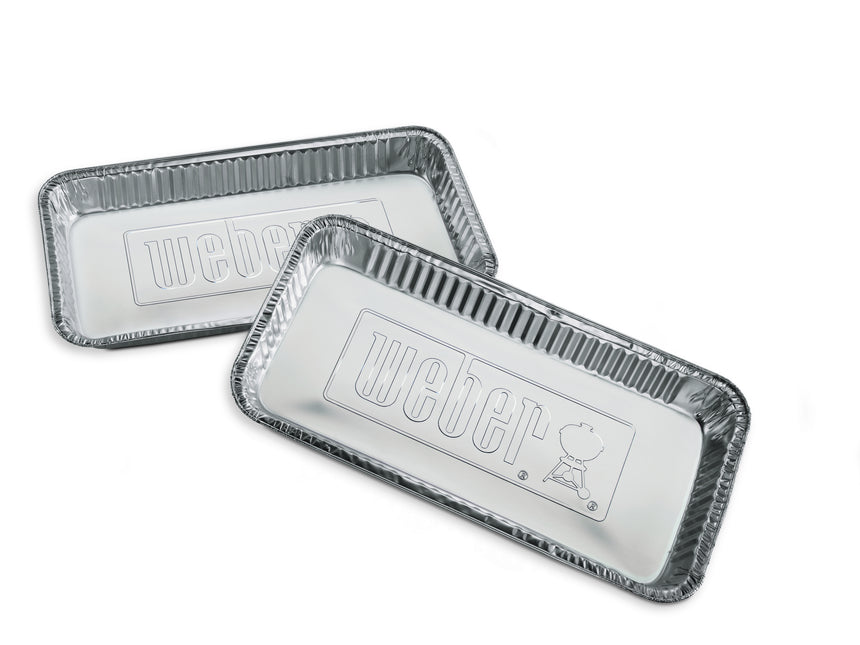 Bandejas de aluminio extragrandes 37 x 16 cm para barbacoas - set 5 unidades