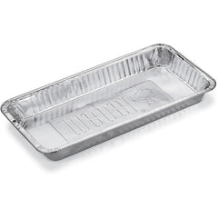 Bandejas de aluminio extragrandes 37 x 16 cm para barbacoas - set 5 unidades