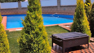 Barbacoa de sobremesa Sauvic® 30x25 cm (parrilla de acero inoxidable)