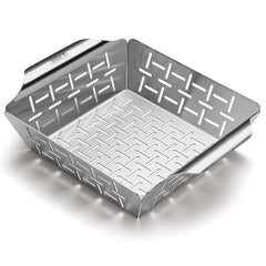 Weber® Small Stainless Steel Vegetable Basket 19 x 24 x 5 cm