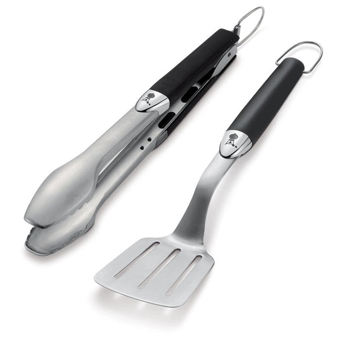 Conjunto de 2 acessórios originais Weber® em aço inoxidável, versão compacta
