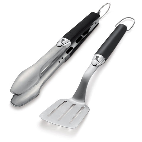 Set of 2 Weber® original stainless steel accessories, compact version