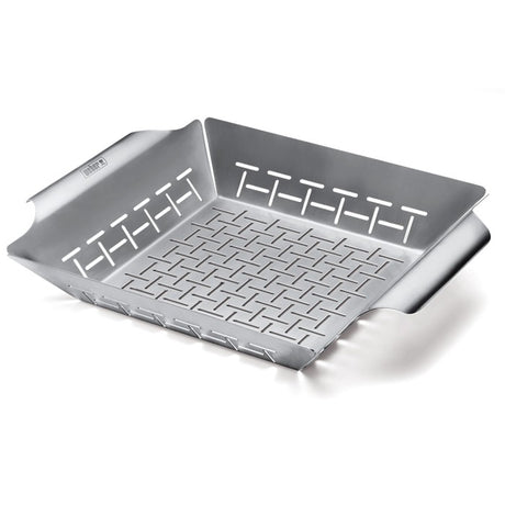 Cesta de acero inoxidable para hortalizas Weber® 30 x 35 x 6.5 cm