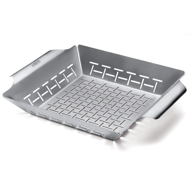 Cesta de acero inoxidable para hortalizas Weber® 30 x 35 x 6.5 cm