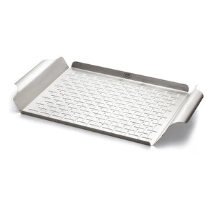 Plato de cocción de acero inoxidable Weber® 30 x 44 x 3.5
