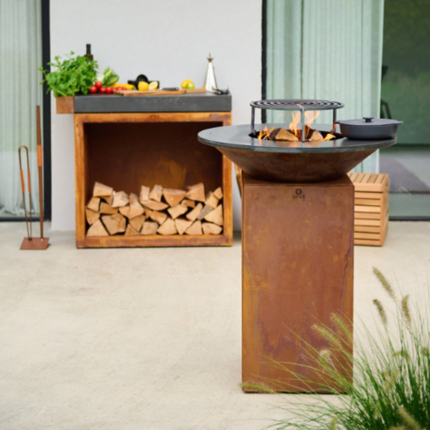 Barbacoa Ofyr Ø75 Corten