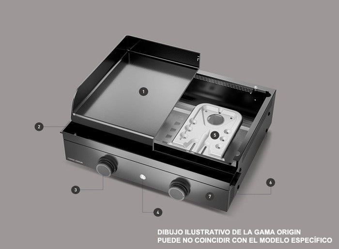 Plancha Forge Adour Origin G45 Acero Esmaltado