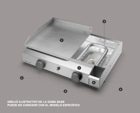 Plancha Forge Adour Base G45 Acero Esmaltado