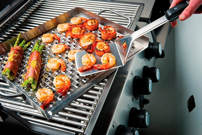 Bandeja plana de acero inoxidable Broil King® 39 x 33  x 4 cm