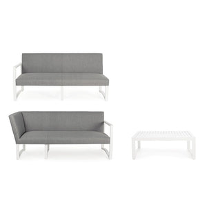 Conjunto Krystelle sofá L + mesa