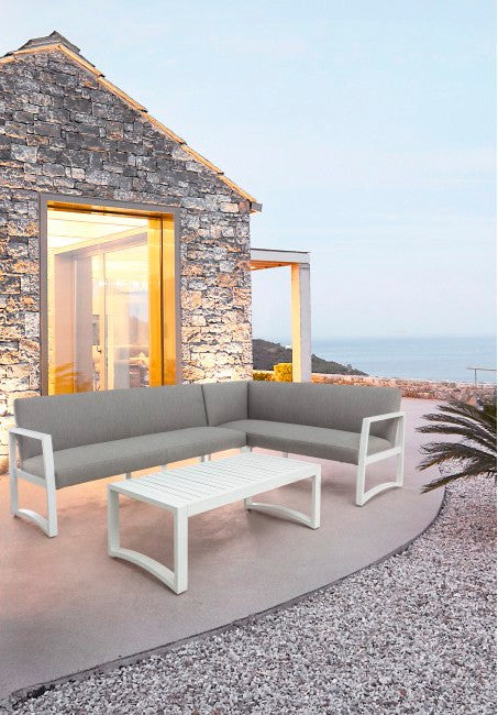 Conjunto Krystelle sofá L + mesa