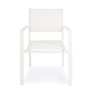 Silla con brazos Hilde blanca