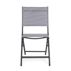 Silla plegable Elin, color antracita