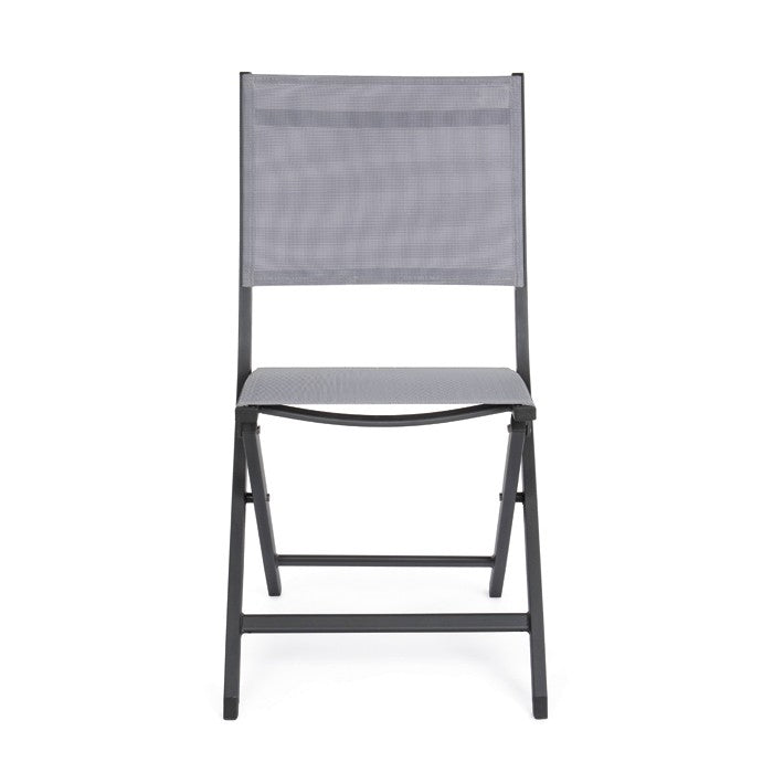 Silla plegable Elin, color antracita