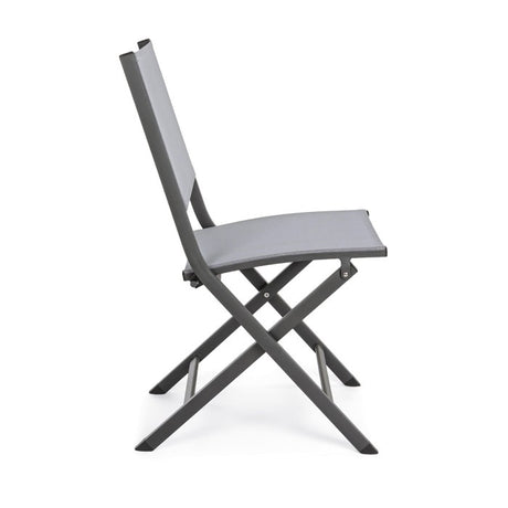 Silla plegable Elin, color antracita