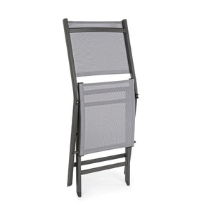 Silla plegable Elin, color antracita