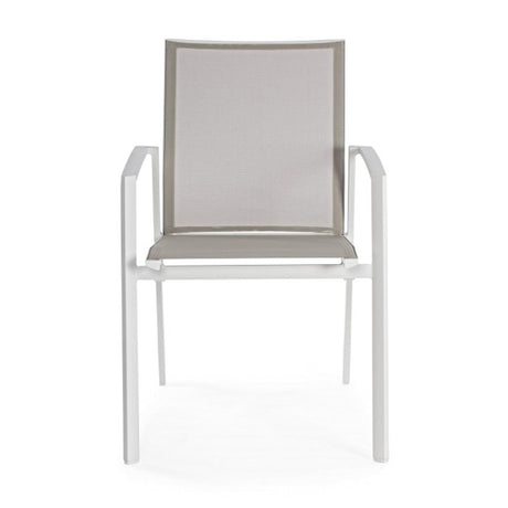 Silla con brazos Cruise, color blanco