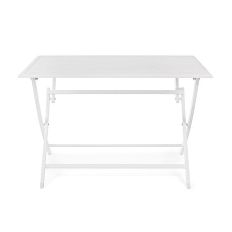 Mesa plegable Elin 110x70, color blanco