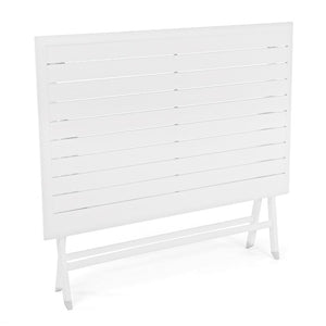 Mesa plegable Elin 110x70, color blanco