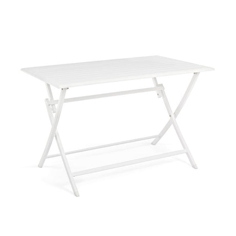 Mesa plegable Elin 110x70, color blanco