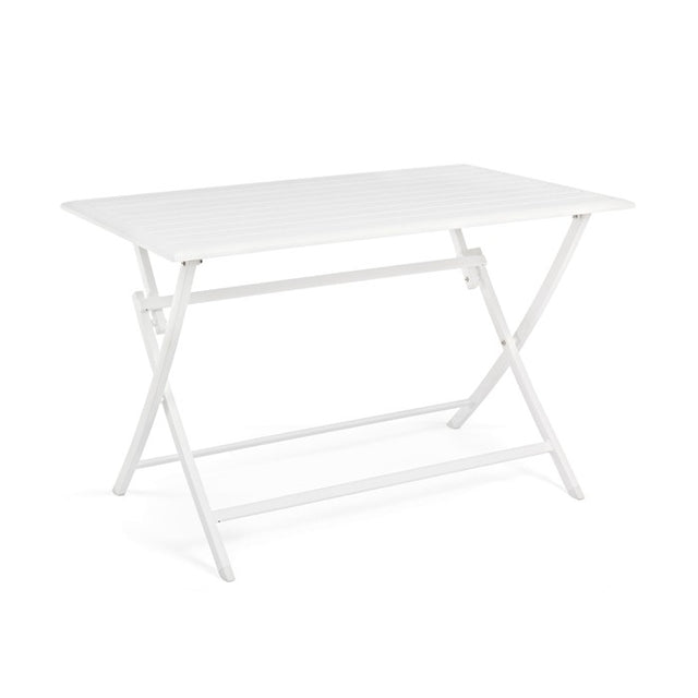 Mesa plegable Elin 110x70, color blanco