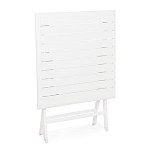 Mesa plegable Elin 70x70, color blanco