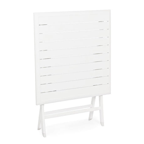 Mesa plegable Elin 70x70, color blanco