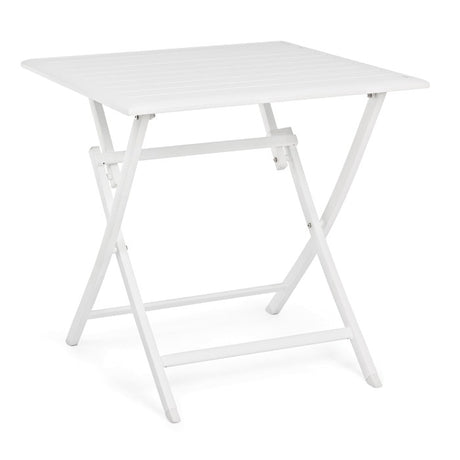 Mesa plegable Elin 70x70, color blanco