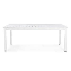 Mesa extensible Konnor 200-300x110, color blanco