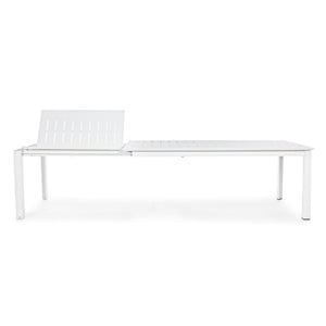 Mesa extensible Konnor 200-300x110, color blanco