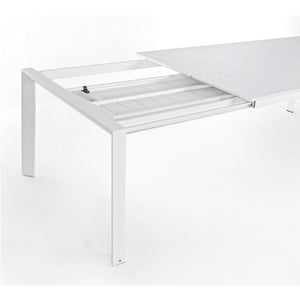 Mesa extensible Konnor 200-300x110, color blanco